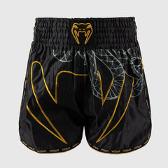 Venum Serpenti Kick-Thai-Shorts Schwarz-Silber-Gold