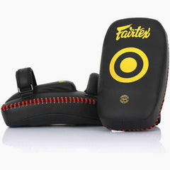 Pao Fairtex Mikrofaser Gebogen Klein KPLC6 Schwarz-Gold