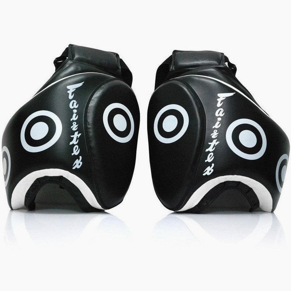 Oberschenkelschützer Fairtex TP3 Schwarz-Weiß