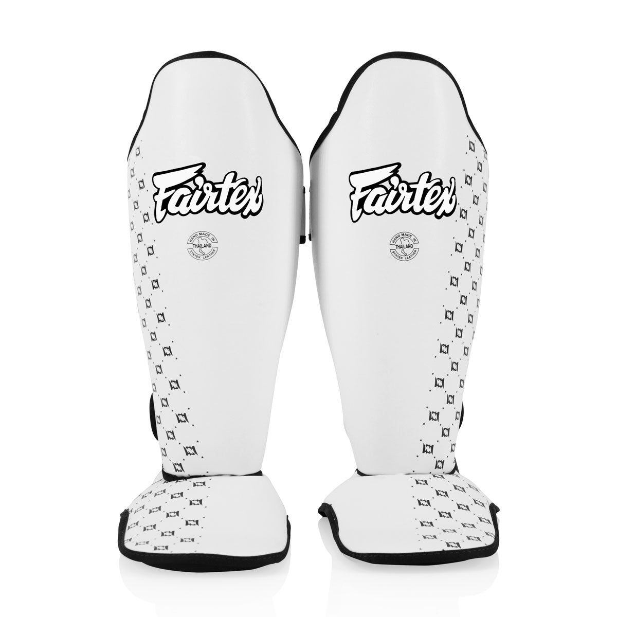 Schienbeinschoner Fairtex Wettbewerb SP5 mit weißen Fußstützen