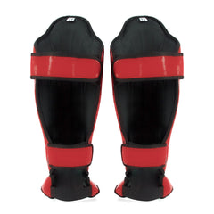 Schienbeinschoner Fairtex Wettbewerb SP5 mit Fußstützen Rot