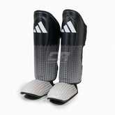 Schienbeinschoner mit Parafuss Adidas Pro Kickboxing WAKO Schwarz-Weiß
