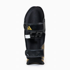 Schienbeinschoner mit Fußschutz Adidas Pro Kickboxen WAKO Schwarz-Gold