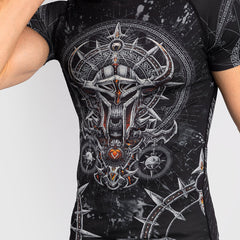 Venum Gladiator 5.0 Rashguard Kurzarm Schwarz-Silber