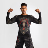 Venum Santa Muerte 5.0 Langarm Schwarz-Gold