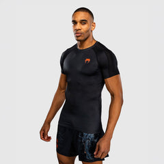Venum Thunder Dragon Rashguard Kurzarm Schwarz