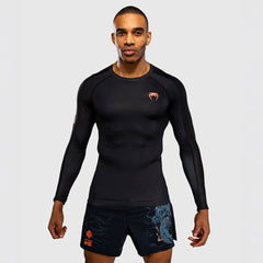Venum Thunder Dragon Rashguard Langarm Schwarz