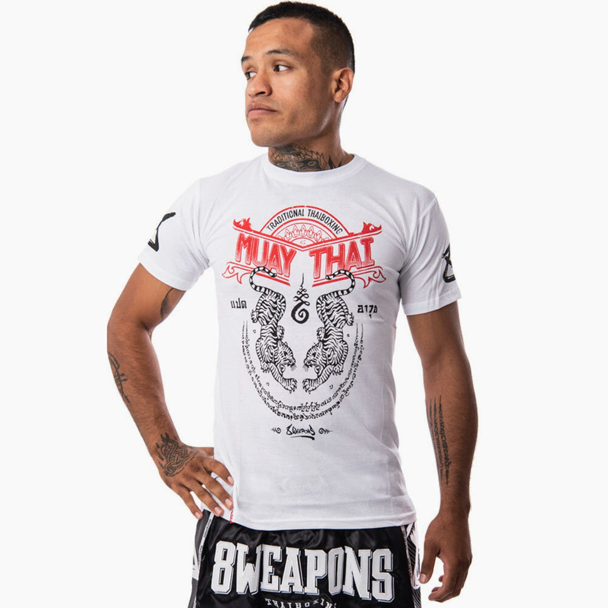 T-Shirt 8 Weapons Sak Yant Tigers
