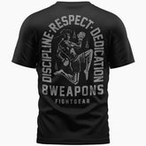 T-Shirt 8 Weapons Tombstone Schwarz