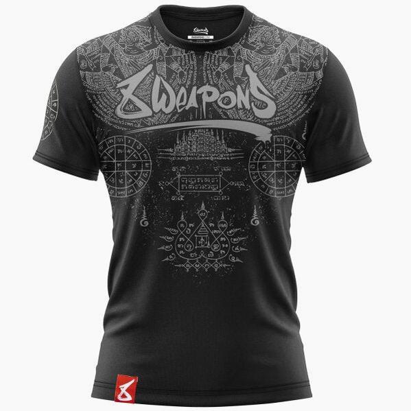 T-Shirt 8 Weapons Yantra Schwarz