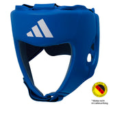 adidas IBA Boxing Head Guard blue
