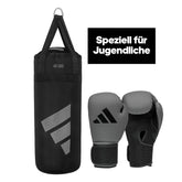 adidas Youth Boxing Kit 04 grey/black 10oz
