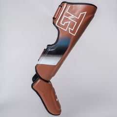 Joyagear Evolution Pro Shinguards Brown/White