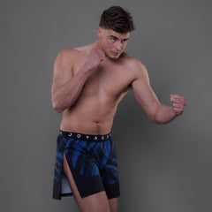 Joyagear Elite High Split MMA Short Blue
