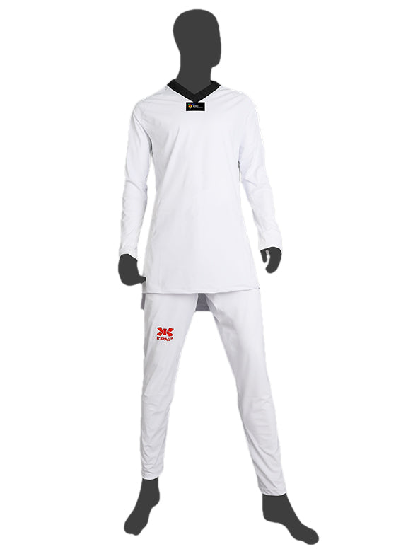 KPNP Taekwondo uniform black lapel - WT approved