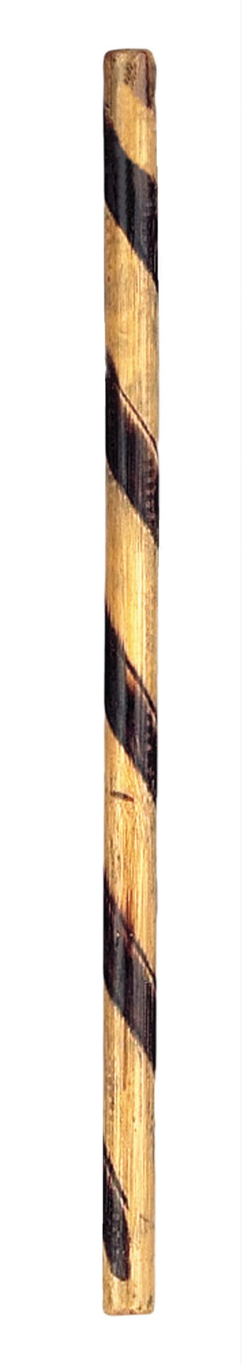 Arnis stick with burnt spiral