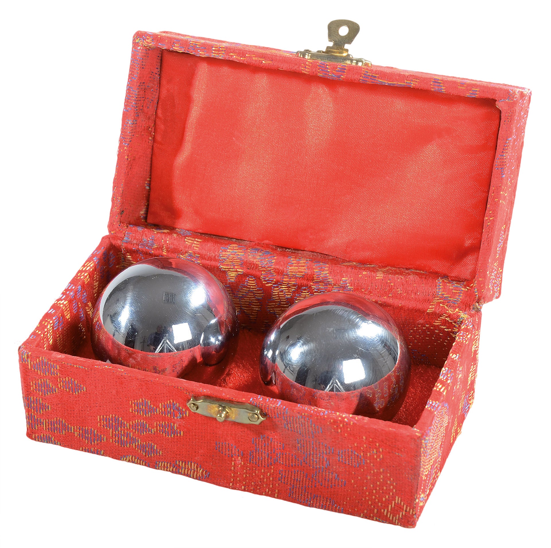 Chinesische Kugeln mit Klang silber/chrom