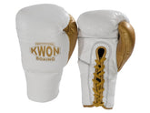 Boxing gloves leather with laces