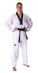 Taekwondo Anzug Premiere Plus schwarzes Revers - WT anerkannt