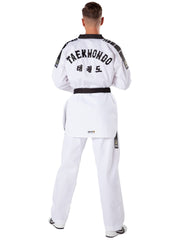 Taekwondo Anzug Grand Victory mit schwarzem Revers und Rückenbestickung