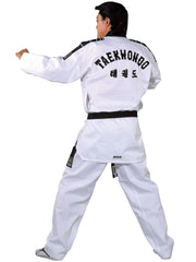 Taekwondo Anzug Grand Victory mit schwarzem Revers und Rückenbestickung