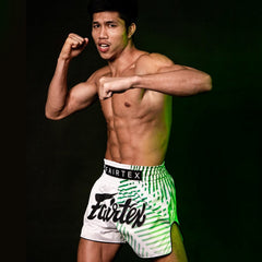 Fairtex Kick-Thai Shorts BS1923 Racer Weiß