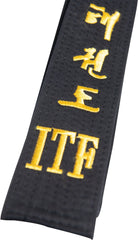 Budogürtel „ITF“ (mit Bestickung) „TAEKWON-DO“