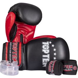 Boxhandschuhe Starter Kit inkl. Zahnschutz und Bandagen