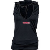 Ärmelloser Hoodie für Frauen mit tiefem Ausschnitt