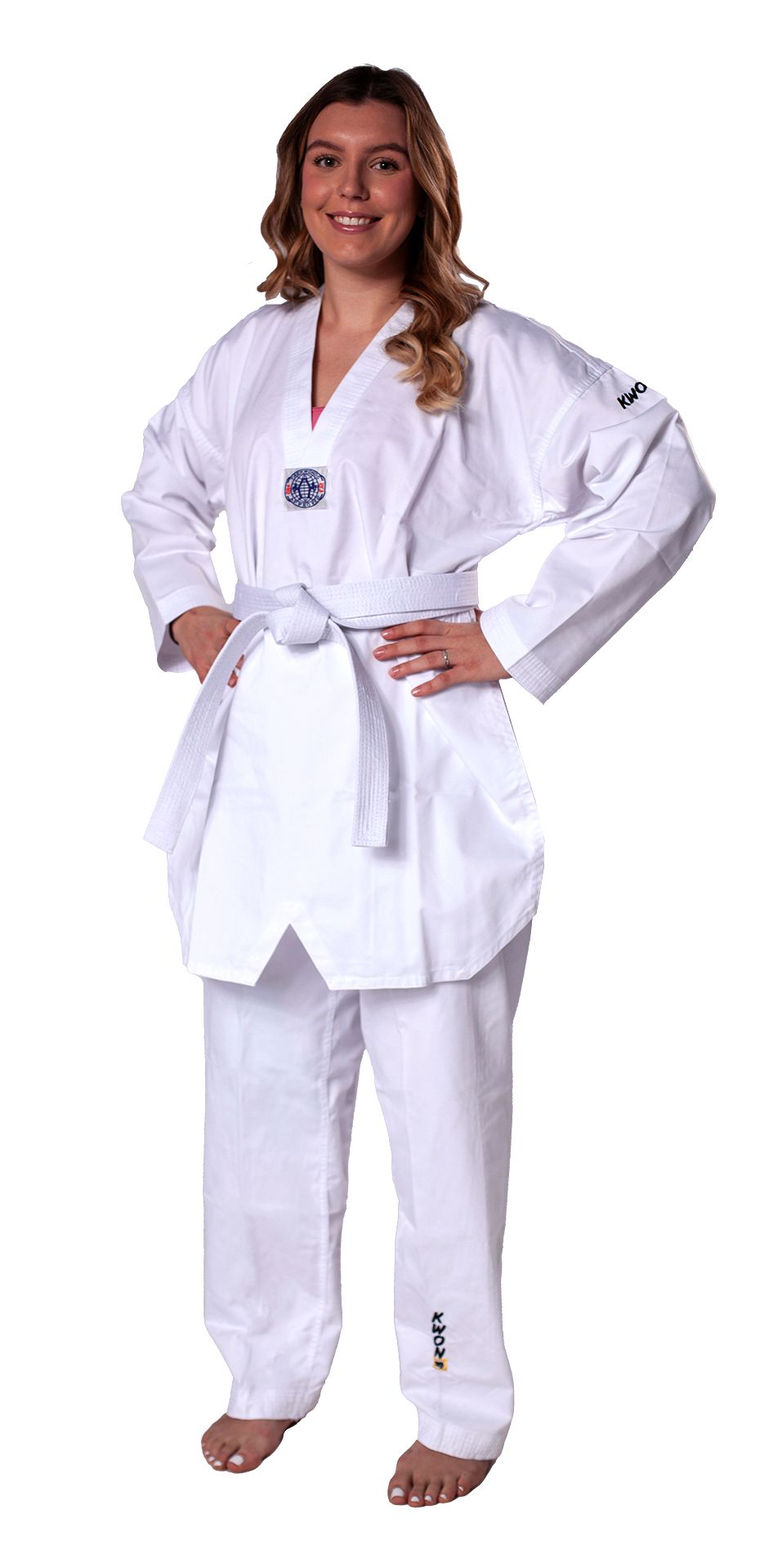 Taekwondo uniform Hadan Plus white collar