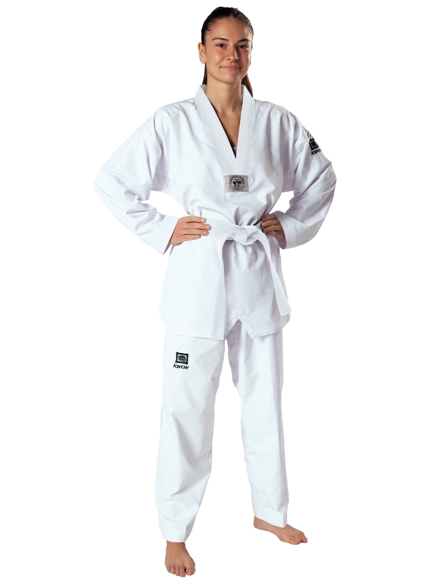 Taekwondo Anzug Premiere Plus weißes Revers