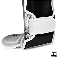 The Joyagear "Evolution" Shinguards - Silver-White