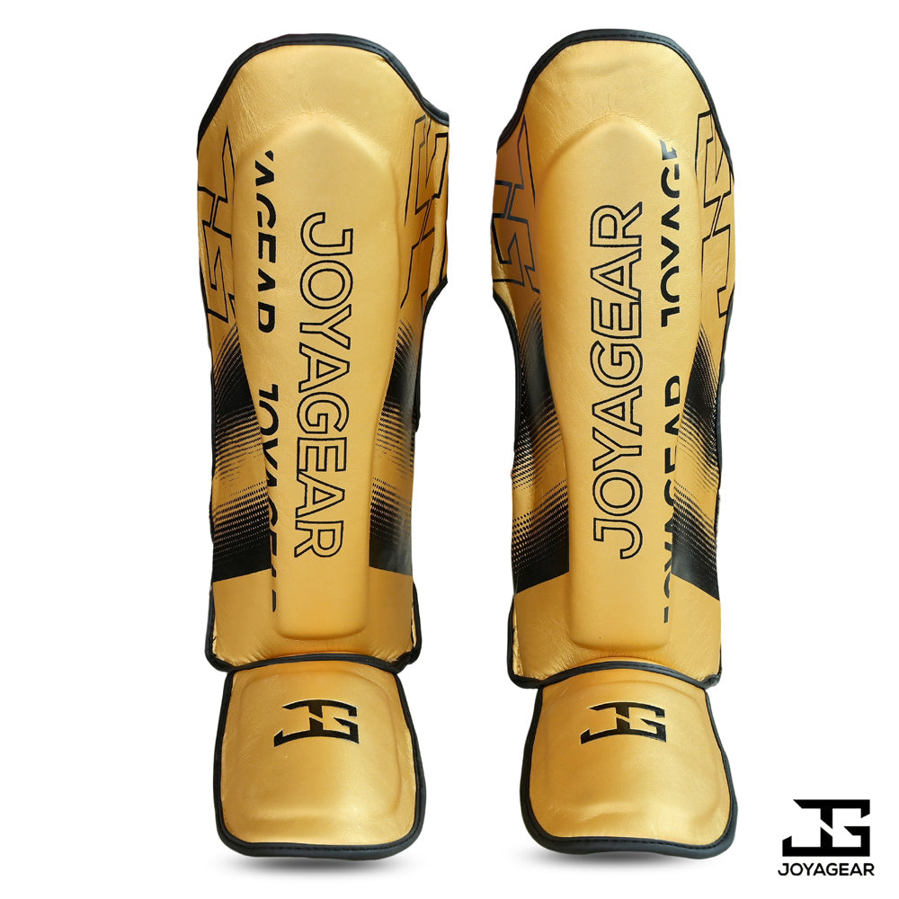 The Joyagear "Evolution" Shinguards - Gold-Black