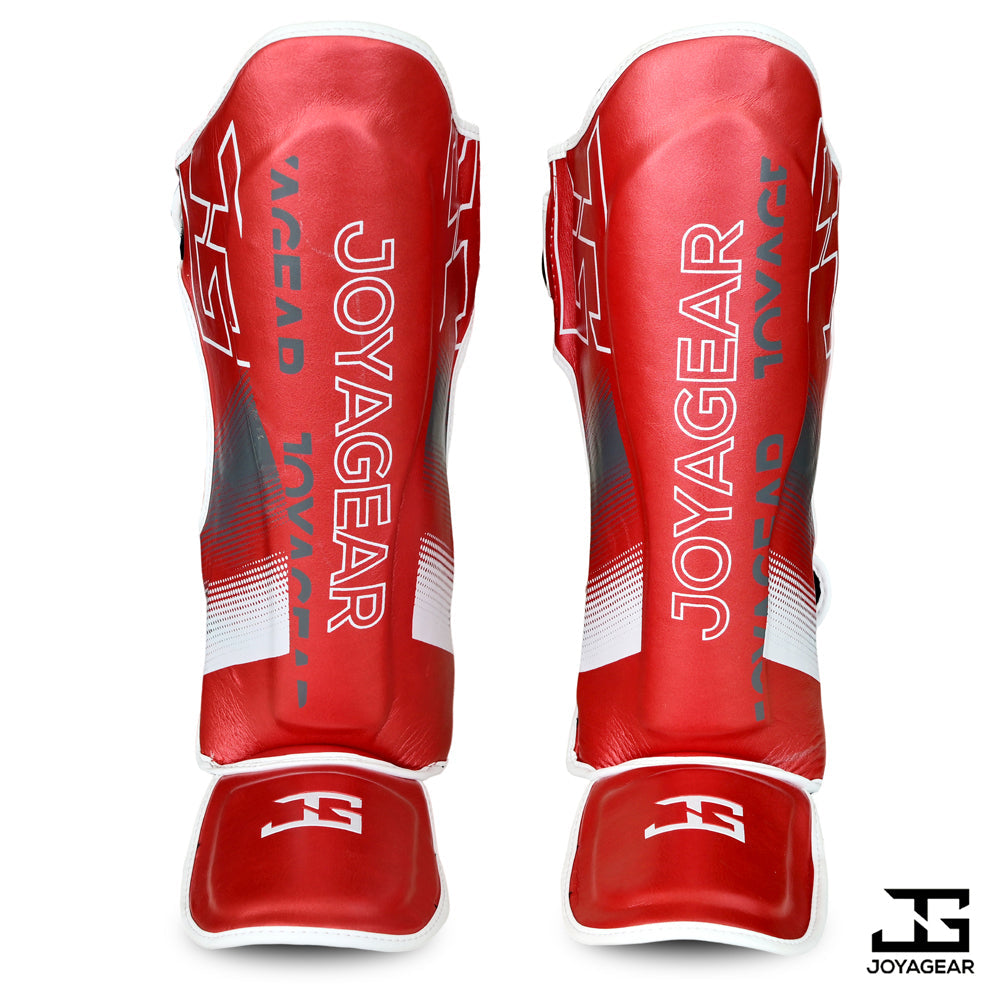 The Joyagear "Evolution" Shinguards - Red-White