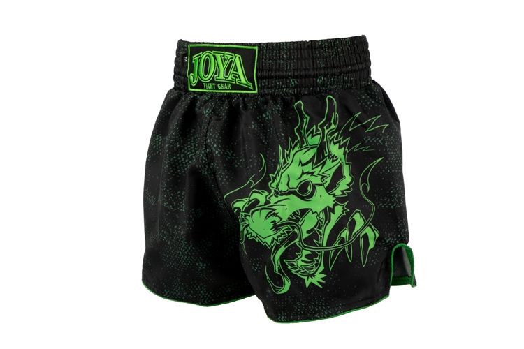 Joya Kickboxing Shorts - Dragon - Neon Green