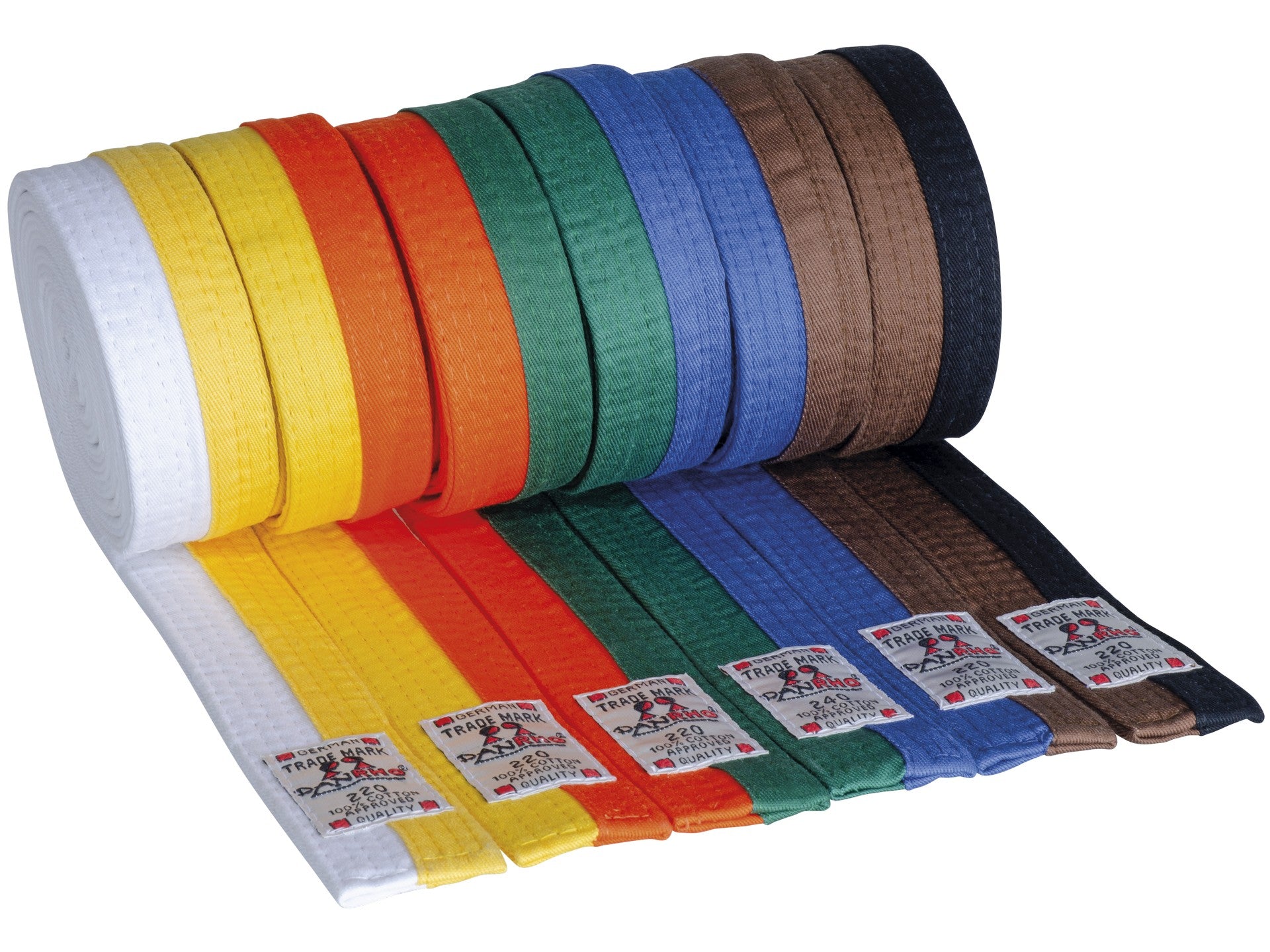 DANRHO martial arts belt two-colored