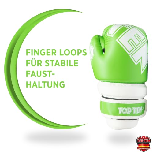 TOP TEN Pointfighter Glossy Block | Kickbox-Handschuhe | WAKO Approved | Original TOP TEN