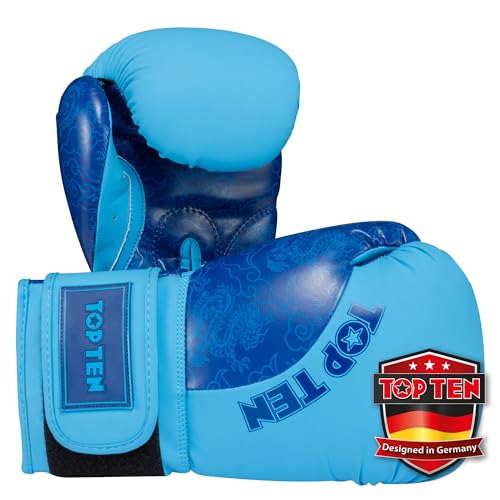 TOP TEN Boxhandschuhe Männer & Frauen Dragon – Hochwertige Box-Handschuhe für Training & Sparring, MLP-Mehrschichtpolsterung & Daumenschutz, strapazierfähiges Kunstleder, 10oz, 12oz, 14oz, 16 oz