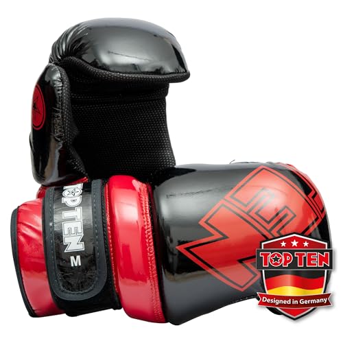 TOP TEN Pointfighter Glossy Block | Kickbox-Handschuhe | WAKO Approved | Original TOP TEN