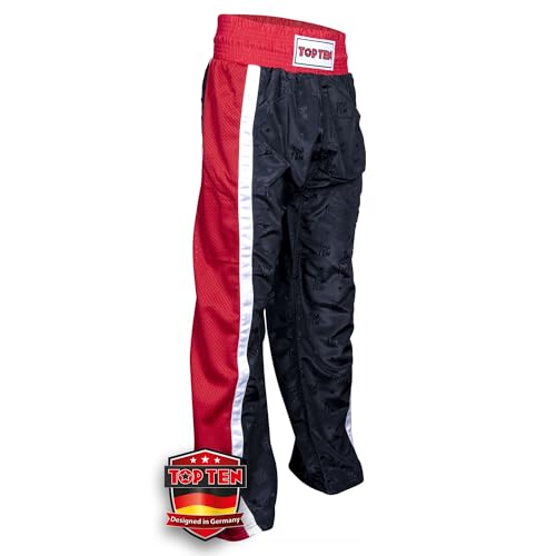 TOP TEN Kickboxhose Mesh | Pointfighting | Leicht- und Vollkontakt Kickboxen | WAKO