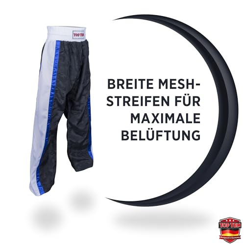TOP TEN Kickboxhose Mesh | Pointfighting | Leicht- und Vollkontakt Kickboxen | WAKO