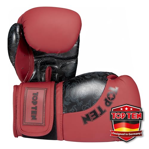 TOP TEN Boxhandschuhe Männer & Frauen Dragon – Hochwertige Box-Handschuhe für Training & Sparring, MLP-Mehrschichtpolsterung & Daumenschutz, strapazierfähiges Kunstleder, 10oz, 12oz, 14oz, 16 oz