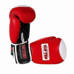 TopTen Boxen Elite Wako Genehmigt Boxhandschuhe (283g) - Rot