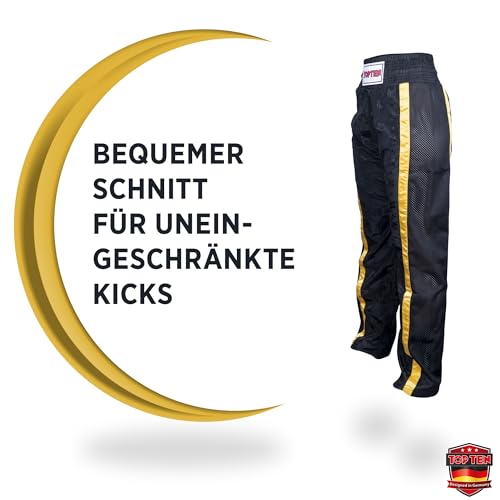 TOP TEN Kickboxhose Mesh | Pointfighting | Leicht- und Vollkontakt Kickboxen | WAKO