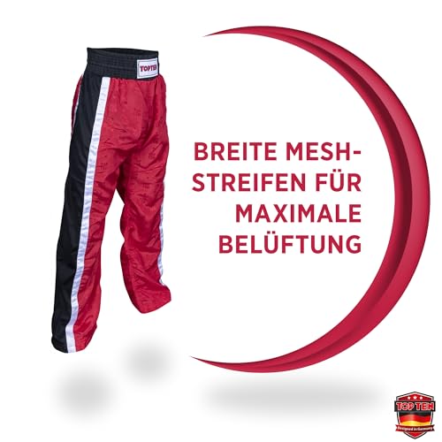 TOP TEN Kickboxhose Mesh | Pointfighting | Leicht- und Vollkontakt Kickboxen | WAKO