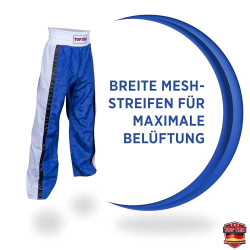 TOP TEN Kickboxhose Mesh | Pointfighting | Leicht- und Vollkontakt Kickboxen | WAKO