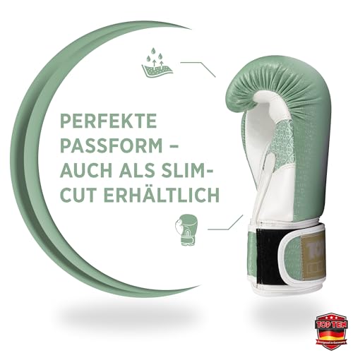 TOP TEN Boxhandschuhe Superior - Ideal für Kinder, Jugendliche & Erwachsene - Stylische Profi-Optik & Maximaler Schutz - PPS-Dämpfung für kleine Hände – 10oz 12 oz