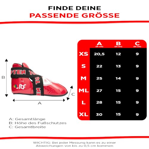 TOP TEN Fußschutz „Superlight“ für den Wettkampf