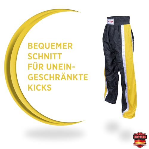TOP TEN Kickboxhose Mesh | Pointfighting | Leicht- und Vollkontakt Kickboxen | WAKO