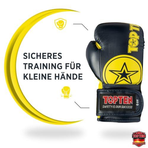 TOP TEN Boxhandschuhe Kids | Kinderboxhandschuhe | schmale Passform | 6-8 oz